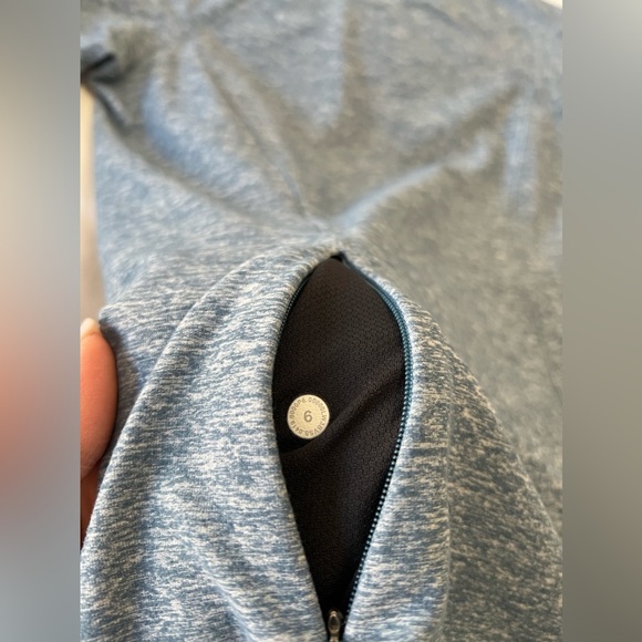 Lululemon | Women’s SZ 6 | Runderful Long Sleeve Top | Heathered Blue Run Pocket - Picture 8 of 9